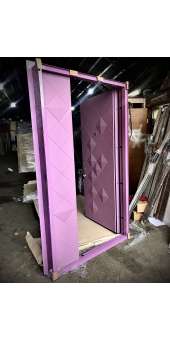 НАШІ РОБОТИ Вхідні двері металеві в квартиру з МДФ накладками